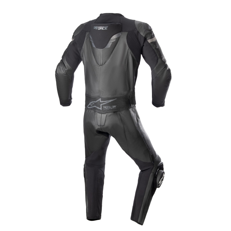 Alpinestars GP Force Chaser kétrészes motoros bőr kombinéz kompatibilis TECH-AIR 5 fekete