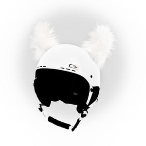 Yeti fülek bukósisakra fehér