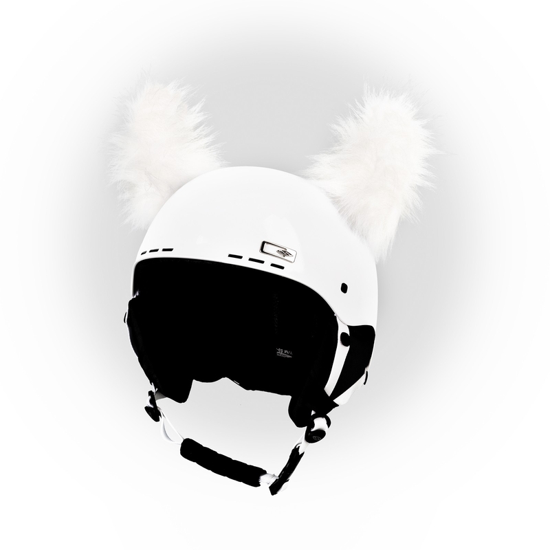 Yeti fülek bukósisakra fehér
