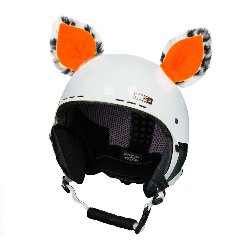 Crazy Ears Macska sisakfülek neon narancssárga