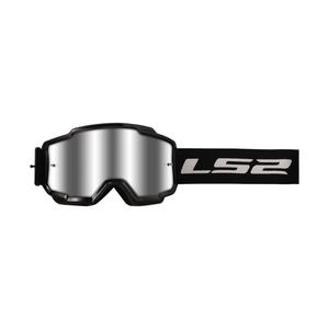 LS2 Charger motokrossz szemüveg fekete, ezüst plexivel