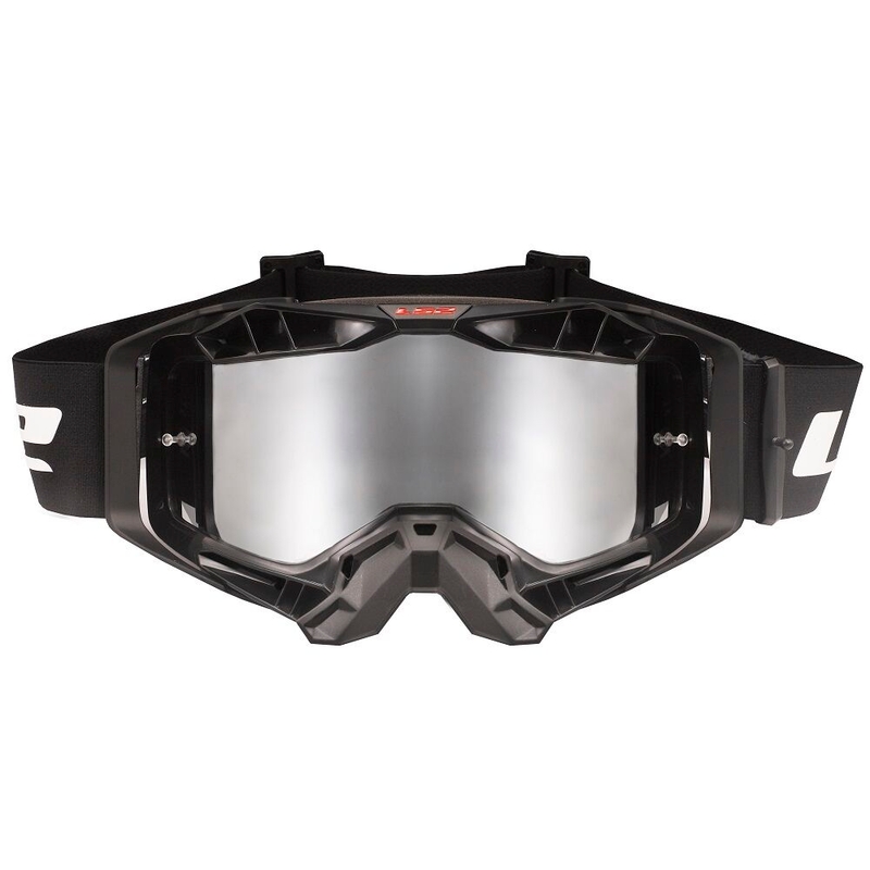 LS2 Aura PRO motokrossz szemüveg fekete irídium plexi