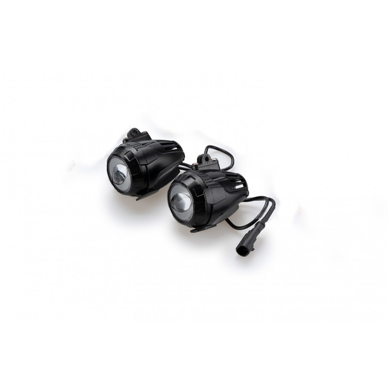 Auxiliary lights PUIG BEAM 3.0 fekete set with accessories, homologated