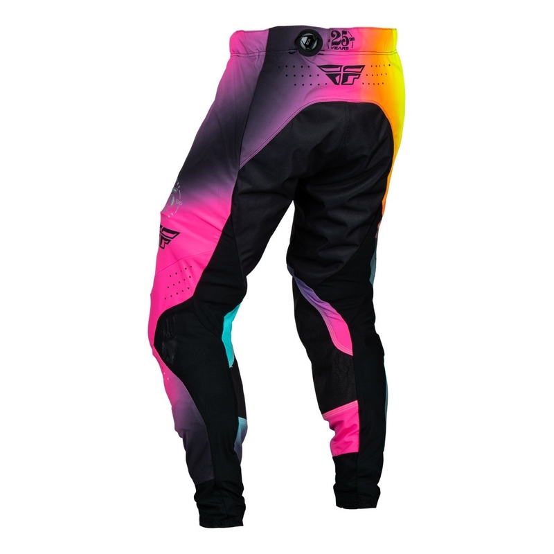 FLY Racing Lite Le Legacy motokrossz nadrág rózsaszín-kék-HiVis