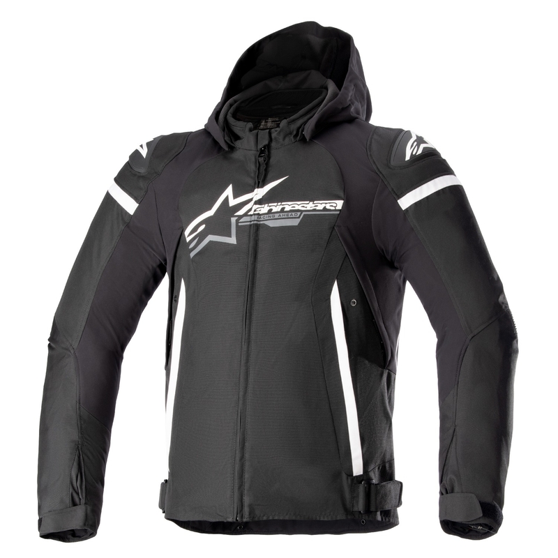 Alpinestars Zaca Waterproof motoros dzseki fekete-fehér