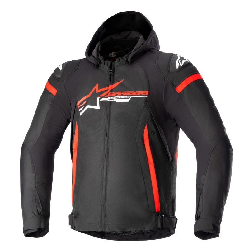 Alpinestars Zaca Waterproof motoros dzseki fekete-piros-fehér