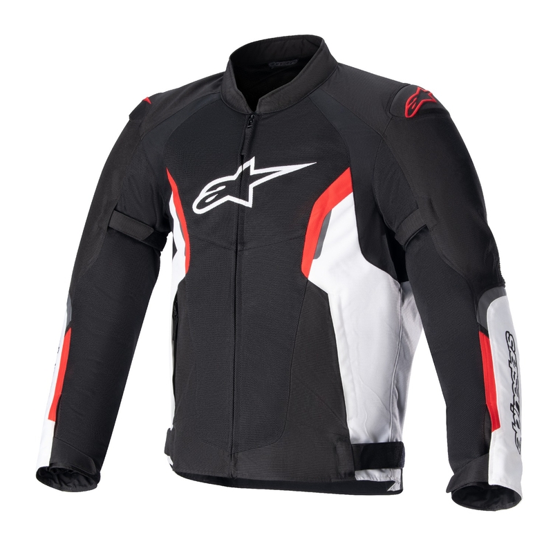 Alpinestars AST AIR motoros dzseki kompatibilis TECH-AIR 5-el fekete-fehér-fluo piros