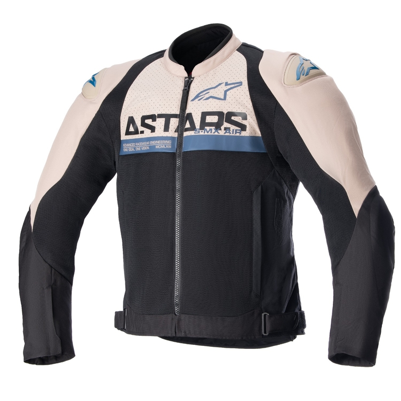 Alpinestars SMX Air motoros kabát világosbarna-fekete-kék
