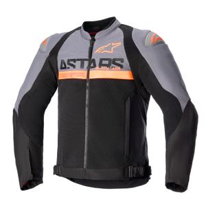 Alpinestars SMX Air motoros kabát sötétszürke-fekete-fluo narancssárga