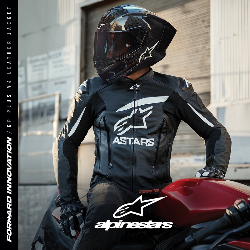 Alpinestars GP PLUS 4 motoros kabát fekete-fehér