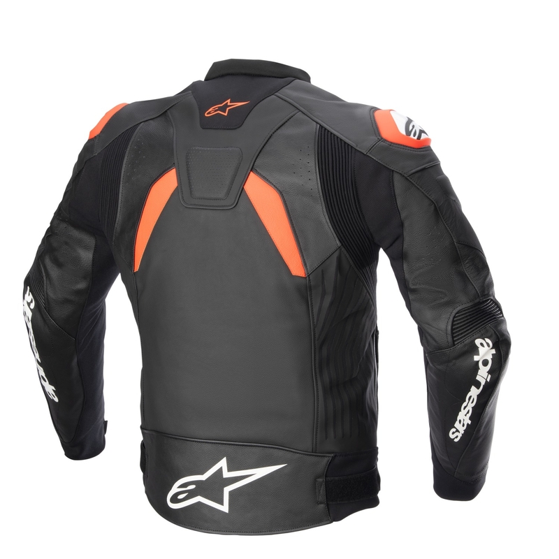 Alpinestars GP PLUS 4 motoros kabát fekete-fluo piros-fehér