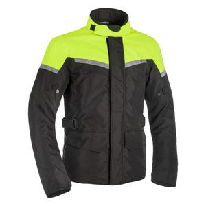 Oxford Spartan Long WP motorkerékpár kabát fekete-fluo sárga
