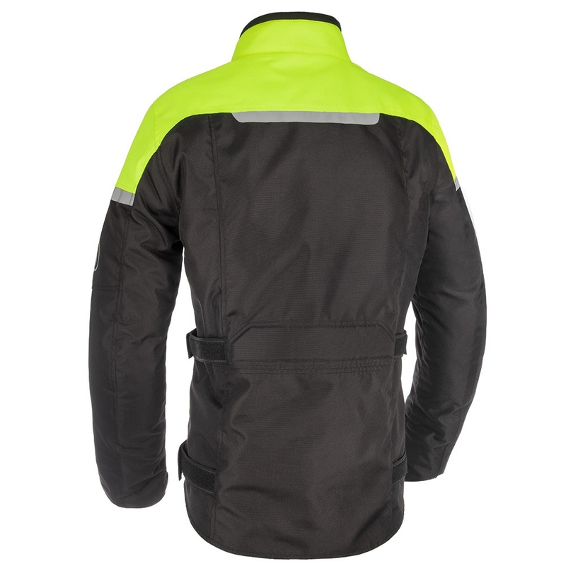 Oxford Spartan Long WP motorkerékpár kabát fekete-fluo sárga
