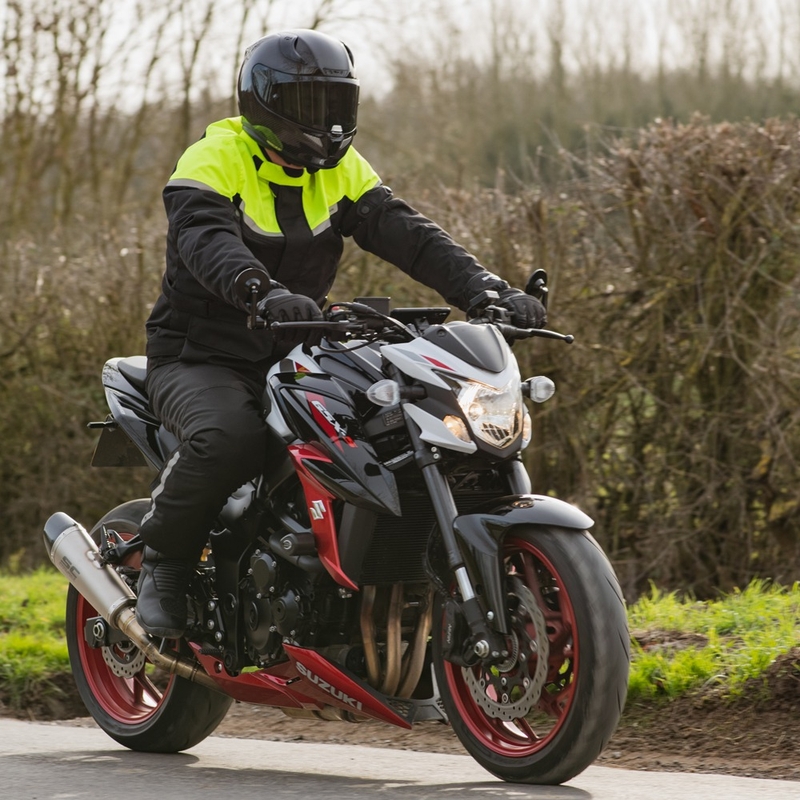 Oxford Spartan Long WP motorkerékpár kabát fekete-fluo sárga