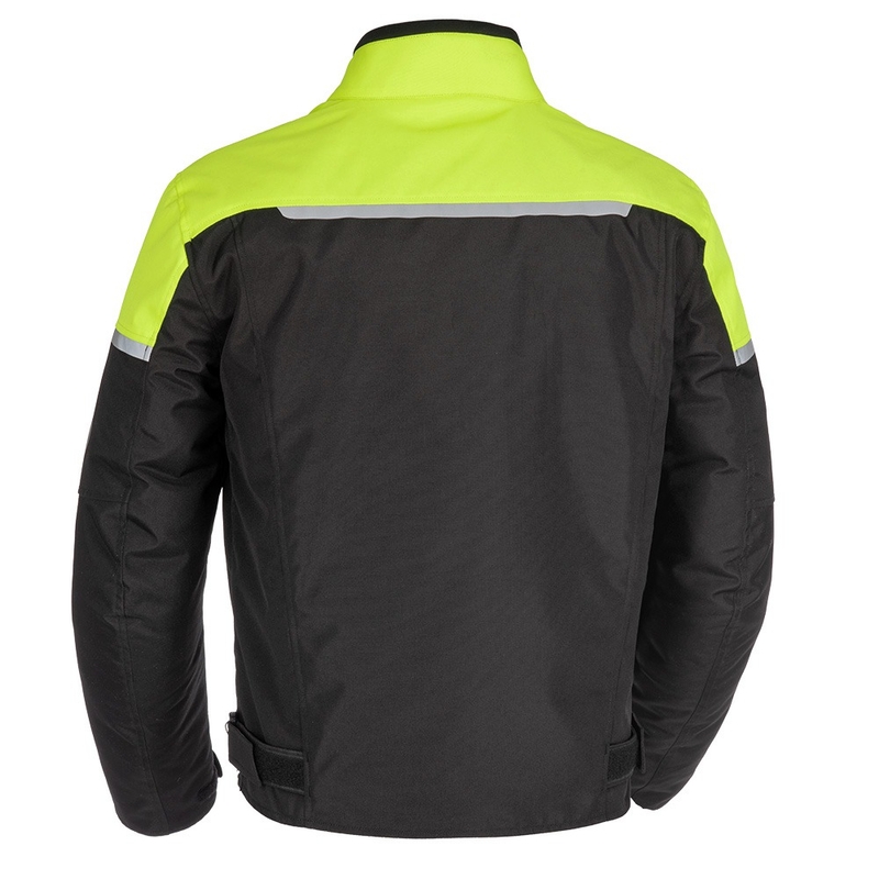 Oxford Spartan Short WP motorkerékpár kabát fekete-fluo sárga