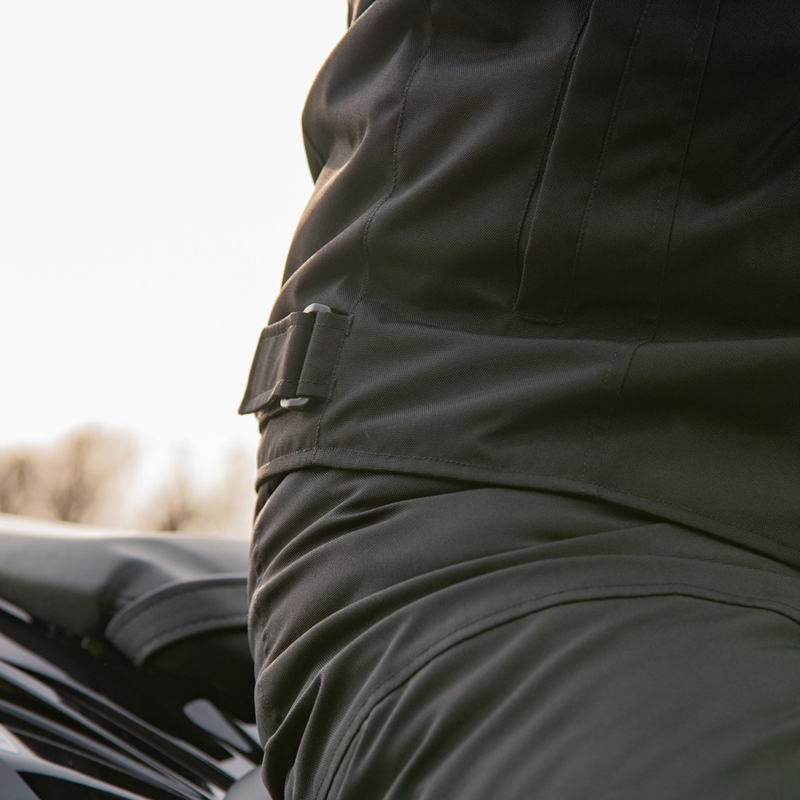 Oxford Spartan Short WP motorkerékpár kabát fekete-fluo sárga