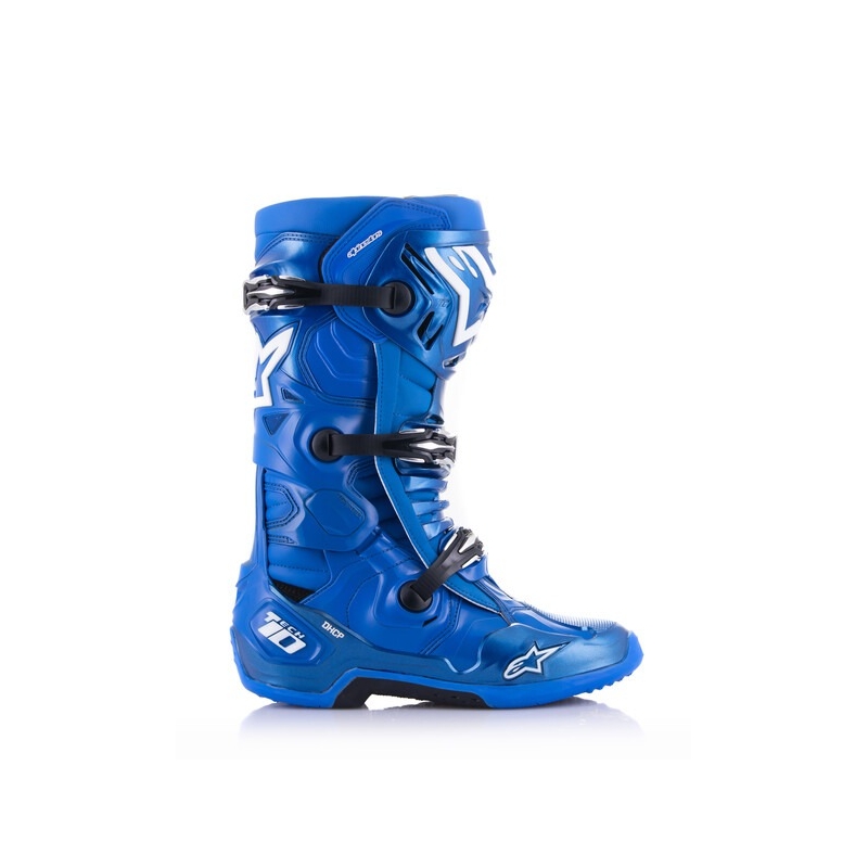 Alpinestars Tech 10 motoros csizma kék-fekete-fehér