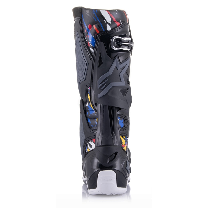 Alpinestars Tech 10 Limitált kiadás Renen motoros csizma fekete-szürke-fehér-multicolor