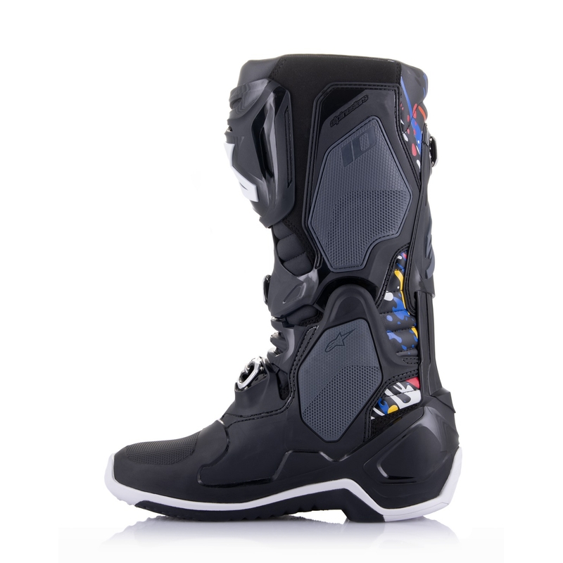 Alpinestars Tech 10 Limitált kiadás Renen motoros csizma fekete-szürke-fehér-multicolor