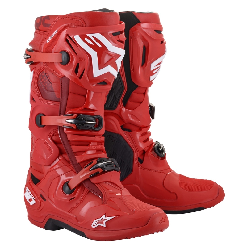 Alpinestars Tech 10 motoros csizma piros