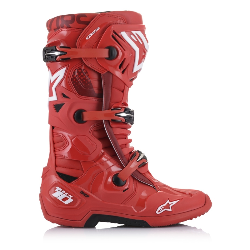 Alpinestars Tech 10 motoros csizma piros