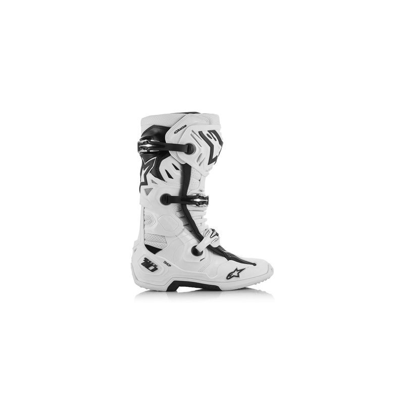 Alpinestars Tech 10 Supervented perforált motoros csizma fehér