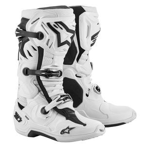 Alpinestars Tech 10 Supervented perforált motoros csizma fehér