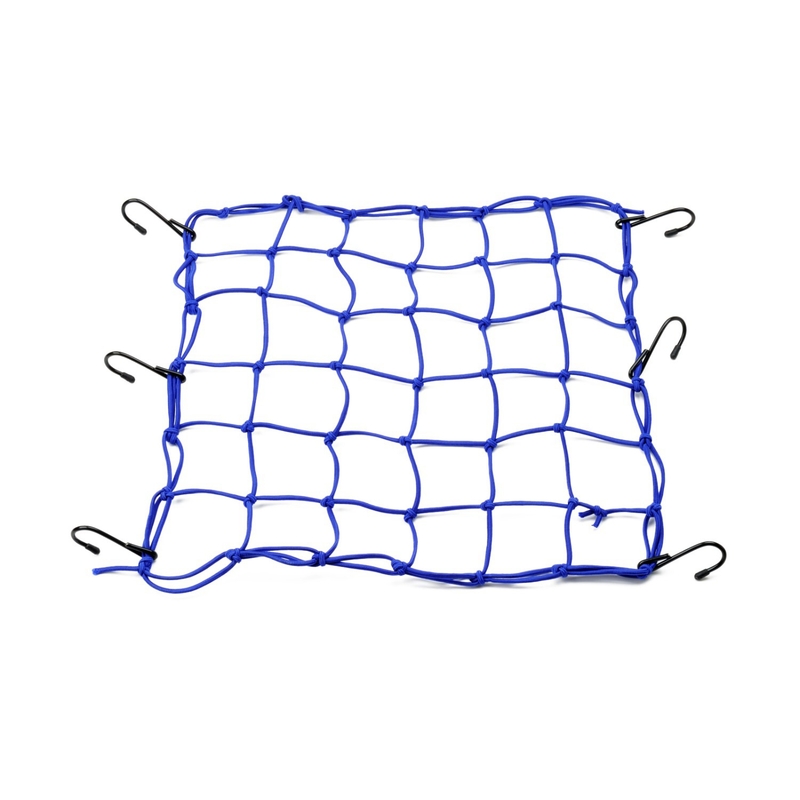 Daytona rugalmas csomagháló motorkerékpárra fémkampókkal kék 40 x 40 cm
