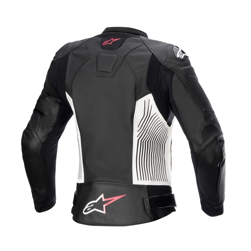 Alpinestars GP PLUS 4 női motoros kabát fekete-fehér-rózsaszín