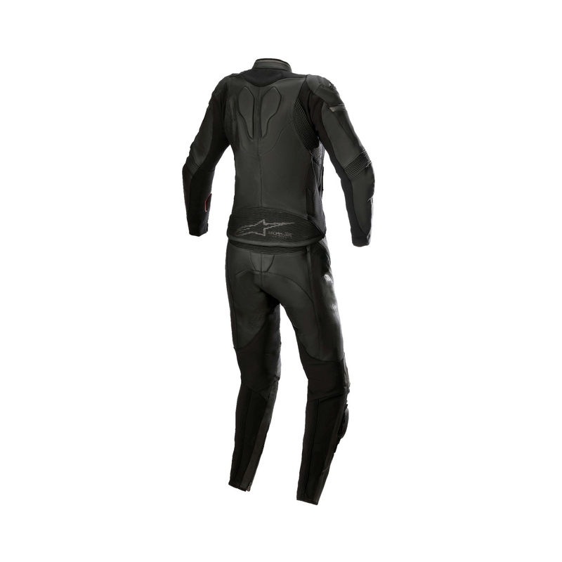 Alpinestars STELLA GP PLUS 2 női kétrészes motoros bőroverál fekete-szürke-metál