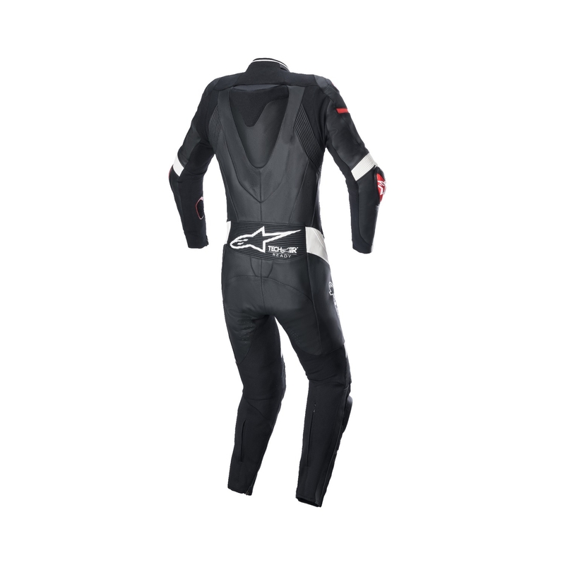 Alpinestars STELLA GP PLUS 2 női egyrészes motoros bőroverál fekete-fehér-fluo piros