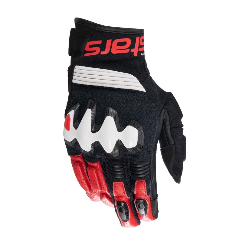 Alpinestars Halo motoros kesztyű fekete-fehér-piros