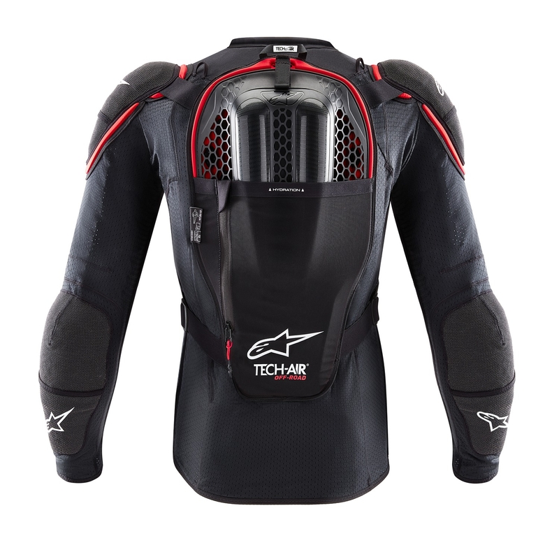 Alpinestars TECH-AIR®OFF-ROAD rendszerű légzsák mellény fekete-piros