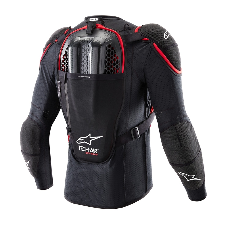 Alpinestars TECH-AIR®OFF-ROAD rendszerű légzsák mellény fekete-piros