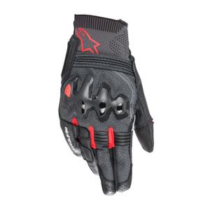 Alpinestars Morph Sport motorkerékpár kesztyű fekete-fluo piros-szürke