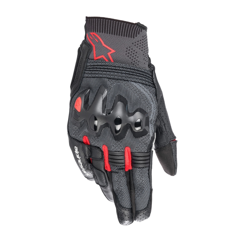 Alpinestars Morph Sport motorkerékpár kesztyű fekete-fluo piros-szürke