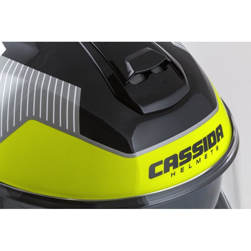 Cassida Modulo 2.1 Profile felnyitható bukósisak fehér-fekete-fluo sárga-szürke