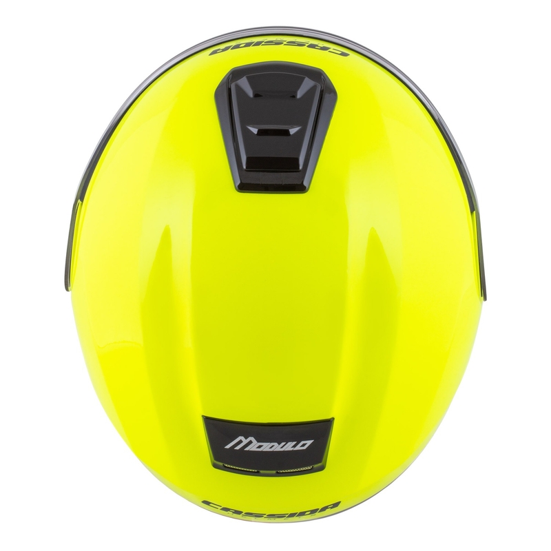 Cassida Modulo 2.1 Compass felnyitható bukósisak fluo sárga-fekete-ezüst-piros