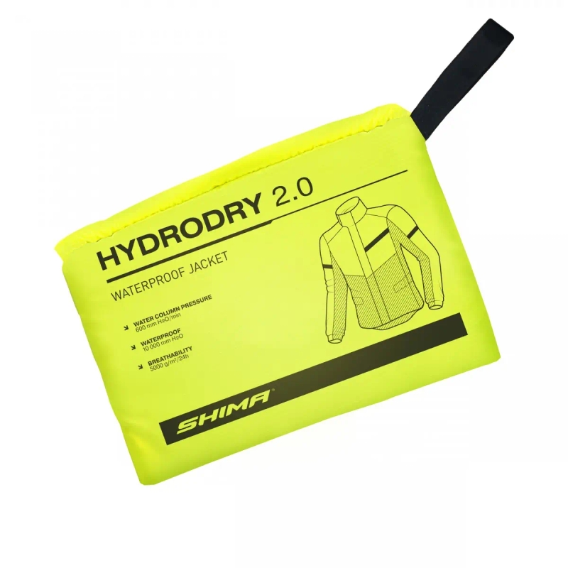 Shima Hydrodry 2.0 vízálló kabát fekete-fluo sárga