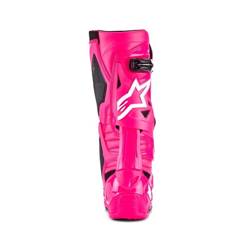 Alpinestars Tech 10 2025 motoros csizma rózsaszín-fekete-fehér