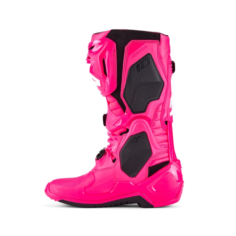 Alpinestars Tech 10 2025 motoros csizma rózsaszín-fekete-fehér