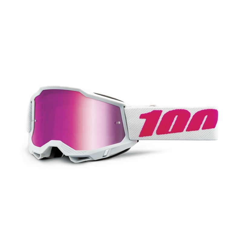 100% KEETZ ACCURI gyerek motocross szemüveg  rózsaszín plexivel