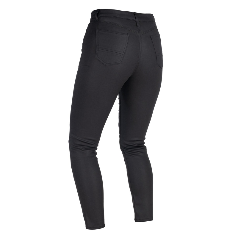 Oxford Original Approved Waxed Jeggins AA női rövidített motoros farmernadrág fekete