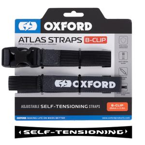 Oxford Atlas B-Clip csomagrögzítő pántok 2 db szürke 26 mm x 2 m