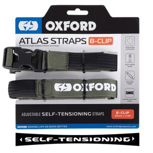 Oxford Atlas B-Clip csomagrögzítő pántok 2 db zöld 26 mm x 2 m