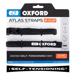 Oxford Atlas B-Clip csomagrögzítő pántok 2 db fekete 17 mm x 2 m
