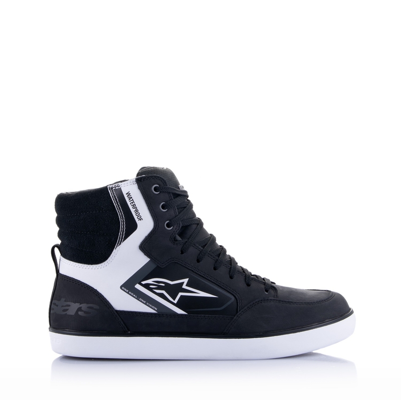 Alpinestars J-6 Waterproof 2025 motoros cipő fekete-fehér