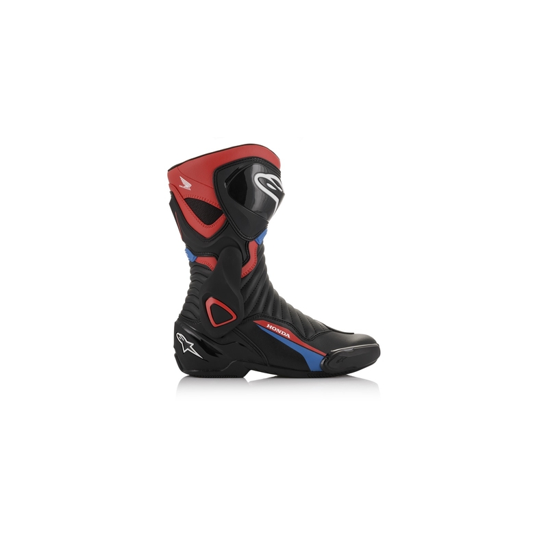 Alpinestars S-MX 6 Honda kollekció motoros csizma fekete-piros-kék-fehér