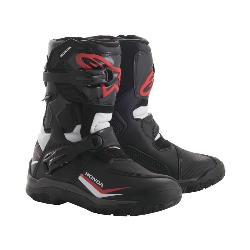 Alpinestars Belize Drystar Honda kollekció motoros csizma fekete-fehér-piros