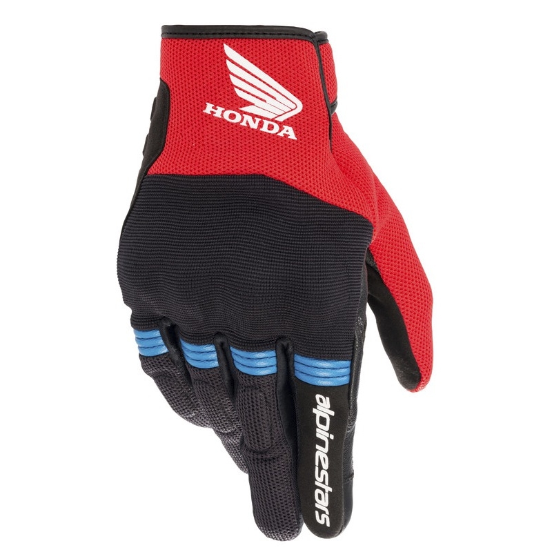 Alpinestars Copper Honda motoros kesztyű kollekció fekete-piros-kék